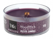 WoodWick Fig - Scented candle with wooden petite knit 31 g