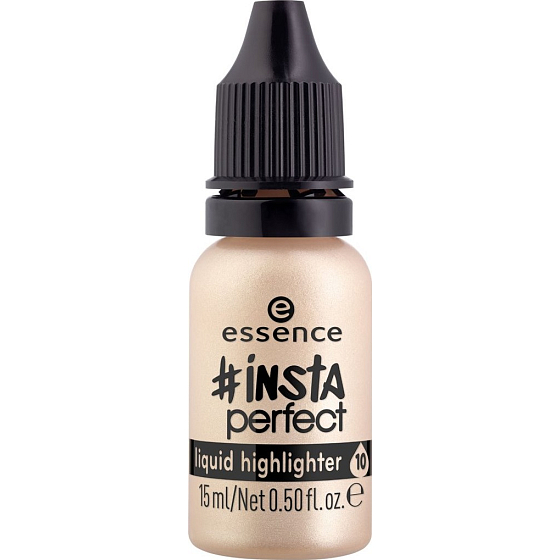 Essence Insta Perfect Liquid Highlighter Liquid Brightener 10 Gold Addiction 15 ml