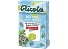 Ricola Fresh alpine Swiss herbal candies without sugar with vitamin C from 13 herbs 40 g