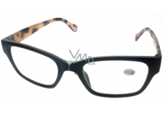 Berkeley Reading Prescription Glasses +1.5 plastic black side tiger ER4198