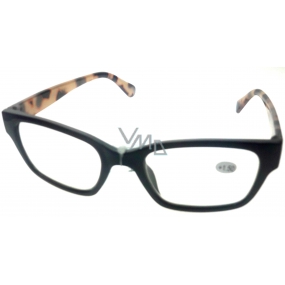 Berkeley Reading glasses +1.5 plastic black, tiger side 1 piece ER4198