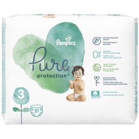 Pampers Pure Protection size 3, from 6-10 kg diaper panties 31 pieces