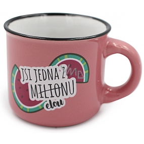 Nekupto Mini mug You are one of a million / watermelon 80 ml