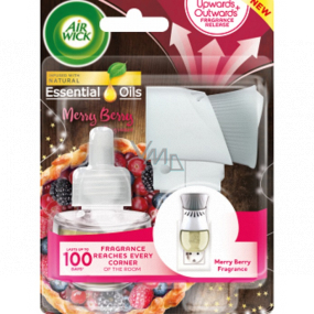 Air Wick Essential Oils Merry Berry - Scent of winter fruit electric air freshener complete 19 ml