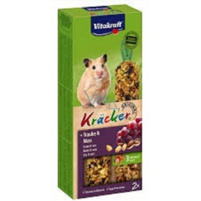 Vitakraft Kracker Bars of grape wine and nuts supplementary food for hamsters 2 pieces