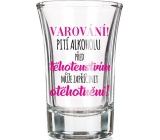 Nekupto Laughter Glass Gift Shot Warning! 0.04 l