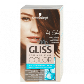 Schwarzkopf Gliss Color hair color 4-54 Dark copper mahogany 2 x 60 ml