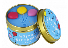 Bomb Cosmetics Happy Birthday - Happy Birthday Scented natural, handmade candle in a tin can burns up to 35 hours