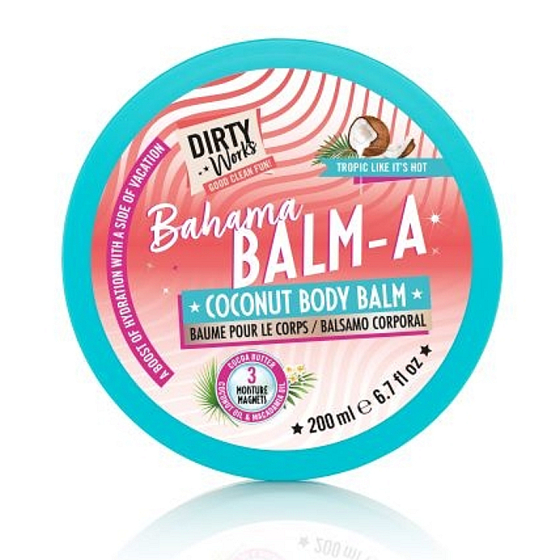 Dirty Works Bahama nourishing body cream with the scent of coconut 200 ml
