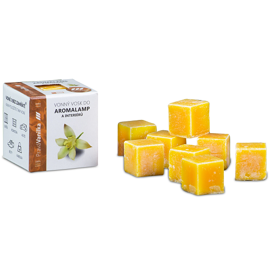 Kozák True Vanilla Natural Scented Wax for Aroma Lamps and Interiors 8 Cubes 30 g