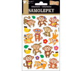Monkey stickers with moving eyes 19 x 10 cm