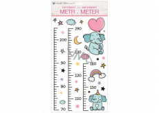 Wall stickers children's meter Elephants, up to 160 cm