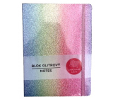 Albi Glitter block Rainbow pink 19.5 x 14 cm
