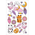 Tattoo decals Cats coloured 13 x 8,5 cm