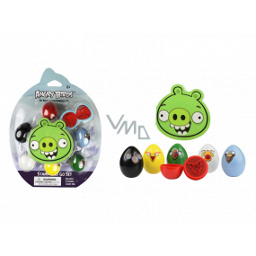Angry Birds Piggy Stamps in the shape of eggs 6 pieces, recommended age 6+