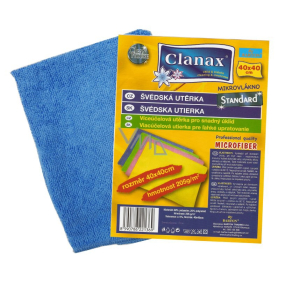 Clanax Universal Swedish microfiber cloth 40 x 40 cm 250 g various colours