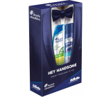 Gillette Cooling Sensitive shaving gel with eucalyptus 200 ml + Head & Shoulders Deep Cleanse Oil Control anti-dandruff shampoo 300 ml, cosmetic set for men