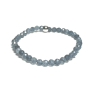 Sapphire facet bracelet elastic natural stone, ball 4 mm / 16 - 17 cm, stone of wisdom, truth and intuition