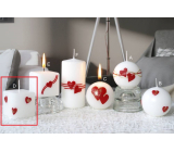 Lima Heart Relief II. scented candle white cube 45 x 45 mm 1 piece
