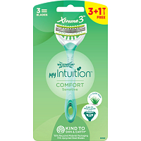 Wilkinson Sword Xtreme3 women's razors My Intuition Comfort Sensitive, 3 blades, 4 pcs