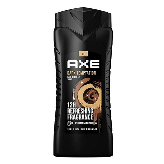 Axe Dark Temptation 3in1 shower gel for body, hair and face for men 400 ml