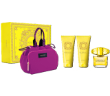 Versace Yellow Diamond Eau de Toilette 90 ml + shower gel 100 ml + body lotion 100 ml + handbag, gift set for women