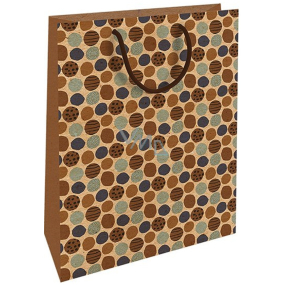 Nekupto Gift kraft bag 37 x 28 x 10 cm Polka dots