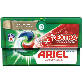Ariel Extra Clean Power Plus gel capsules universal for washing 20 doses