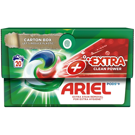 Ariel Extra Clean Power Plus gel capsules universal for washing 20 doses