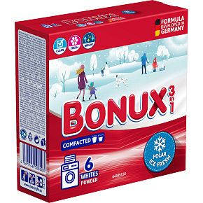 Bonux laundry powder White Polar Ice Fresh, 390 g, 6 doses