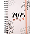 Albi Student Diary 2024 - 2025 with spiral - Hearts 16 × 21 × 2 cm