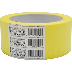 Mako Basic masking tape smooth crepe, 3 days, up to 60 °C, 48 mm × 50 m