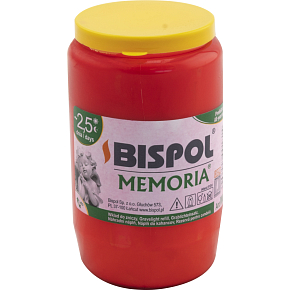 Bispol cemetery candle Memoria W03 oil red, 160 g