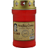BONY cemetery candle Agnes of Bohemia red