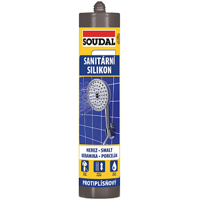 Soudal sanitary silicone, transparent, 280 ml