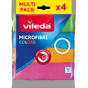 Vileda Colors XL Microfiber Cloth, 4 pcs