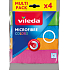 Vileda Colors XL Microfiber Cloth, 4 pcs