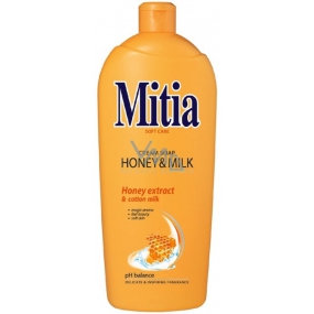 Mitia Honey & Milk liquid soap with honey extracts refill 1 l