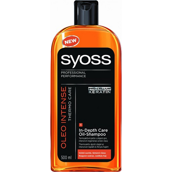 Syoss Oleo Intense Thermo Care shampoo for dry and brittle hair 500 ml