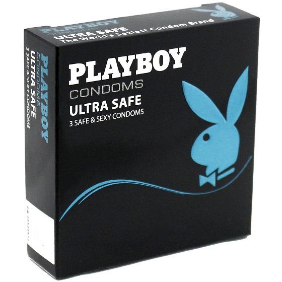 Playboy Ultra Safe condom made of natural latex 3 pieces