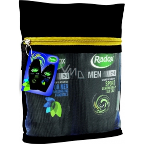 Radox Sport shower gel 250 ml + for Men shower gel 250 ml + bag, cosmetic set