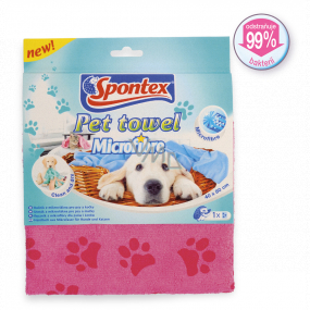 Spontex Pet Towel Microfibre microfiber towel for dogs and cats 40 x 80 cm 1 piece
