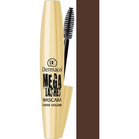 Dermacol Mega Lashes Super Volume Mascara Brown 12 ml
