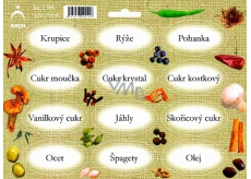 Arch Jute spice stickers color printing Groats - addition to the basis of the kitchen (rice, sugars, ...)