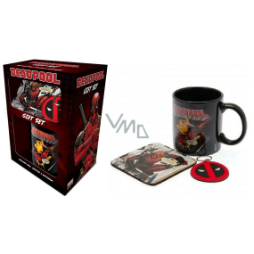 Epee Merch Marvel Deadpool ceramic mug 315 ml + keyring + coaster, gift set