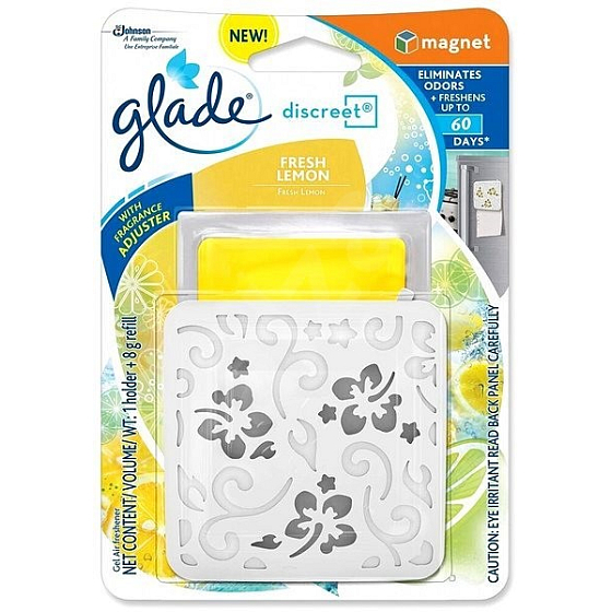 Glade Discrete Magnet Fresh Lemon air freshener 8 g