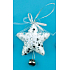 White star decorated with sequins with 11 cm bell