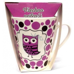 Albi Dobroty Gift set mug and hot milk chocolate Happy purple 300 ml