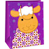 Ditipo Gift paper bag 26.4 x 13.7 x 32.4 cm dark pink sheep AB