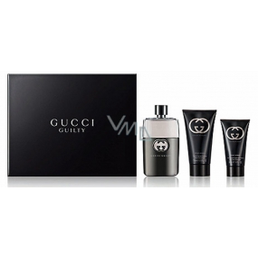Gucci Guilty pour Homme eau de toilette 90 ml + aftershave 75 ml + shower gel 50 ml, gift set